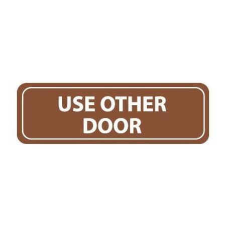 NATIONAL MARKER CO Architectural Sign - Use Other Door AS105